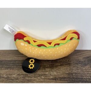 Hot Dog 8" Plush With Tags Fats Food Hotdog Baseball Food Snack Tags Toy Works